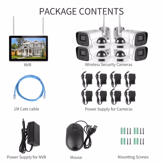 Kit NVR WiFi LCD Tuya 10